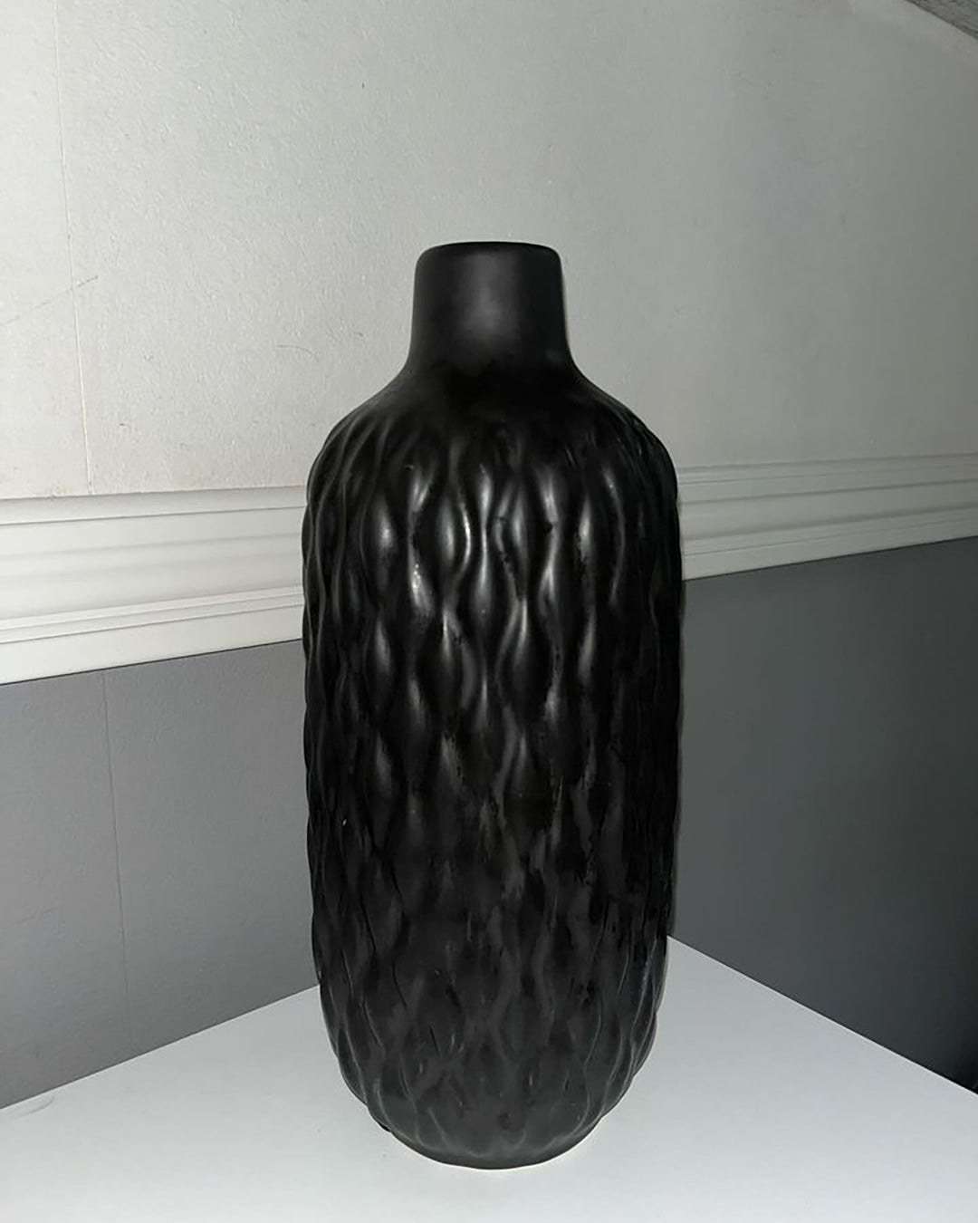 Emar Decorative Vase Stoneware 31 cm Black