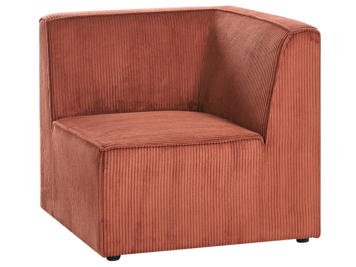 Sofa 2 Seater Corduroy Dark Red Ilkeston