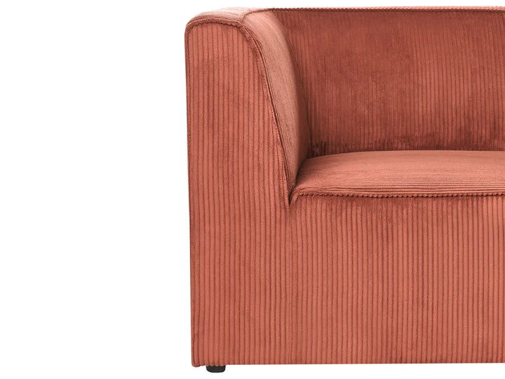 Sofa 2 Seater Corduroy Dark Red Ilkeston