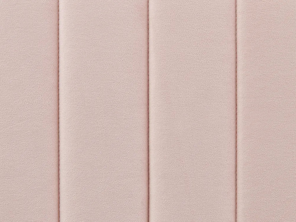 Bed Velvet 180 x 200 cm (EU Super King) Pastel Pink Shila