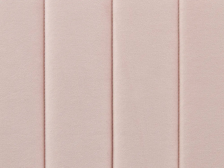 Bed Velvet 180 x 200 cm (EU Super King) Pastel Pink Shila