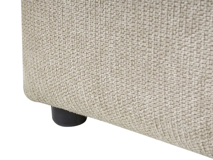 Ottoman Bed Fabric 160 x 200 cm (EU King Size) Taupe Berus