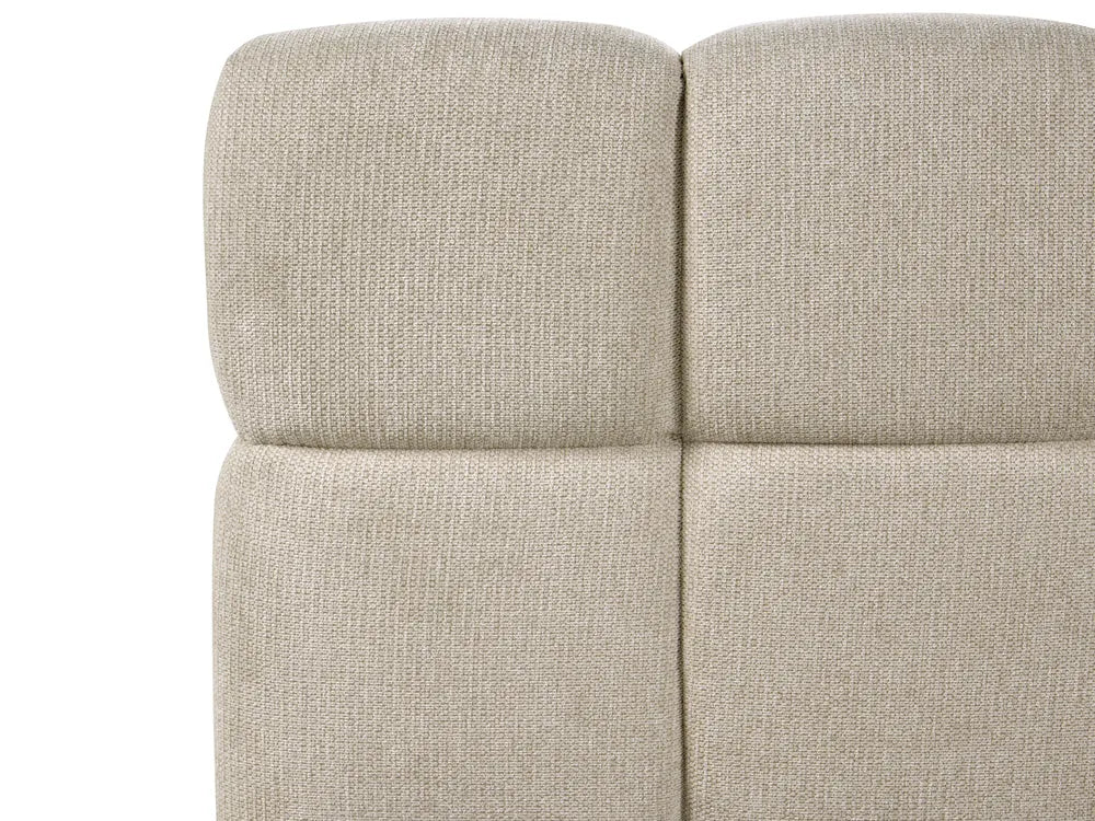Ottoman Bed Fabric 160 x 200 cm (EU King Size) Taupe Berus