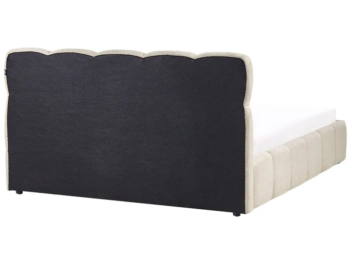 Ottoman Bed Fabric 160 x 200 cm (EU King Size) Taupe Berus