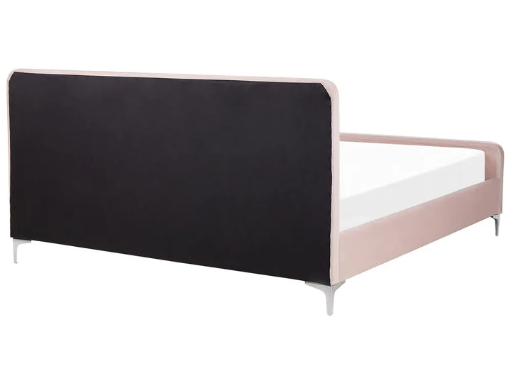 Bed Velvet 180 x 200 cm (EU Super King) Pastel Pink Shila