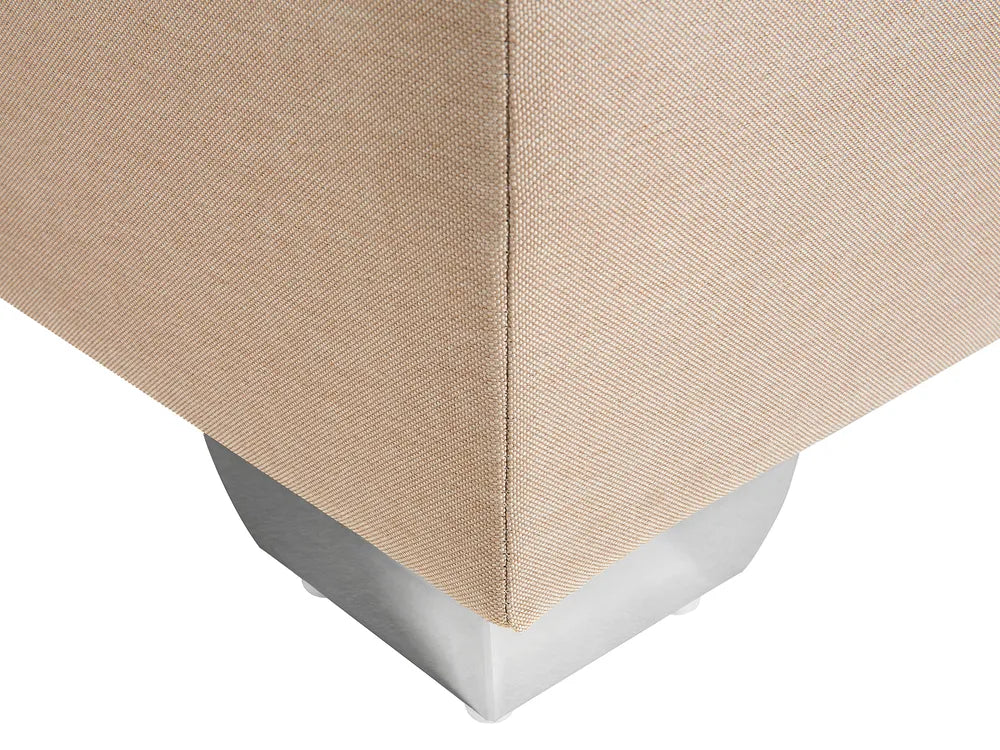Divan Bed Fabric 180 x 200 cm (EU Super King) Beige Ardin