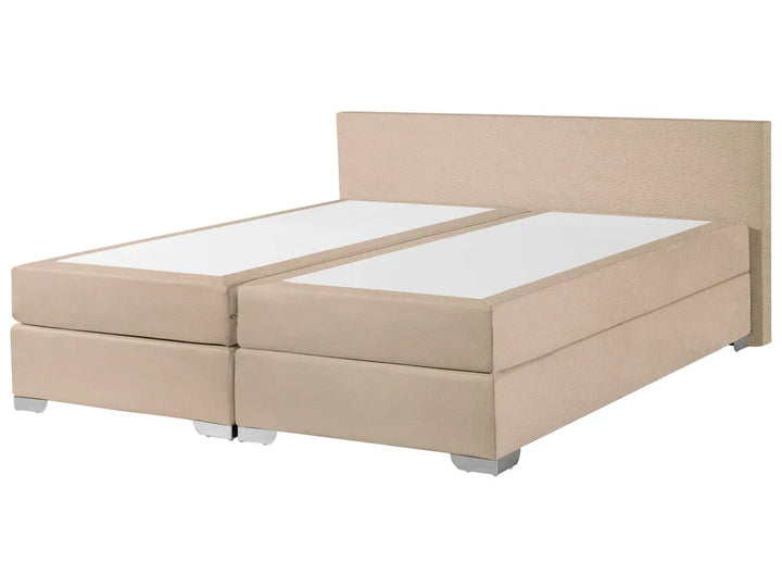 Divan Bed Fabric 180 x 200 cm (EU Super King) Beige Ardin