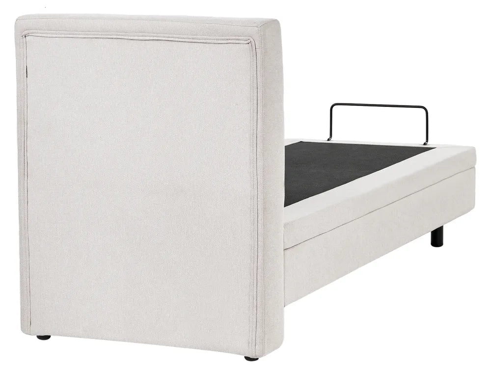 Adjustable Bed Fabric 90 x 200 cm (EU Single) Light Beige Burlyn