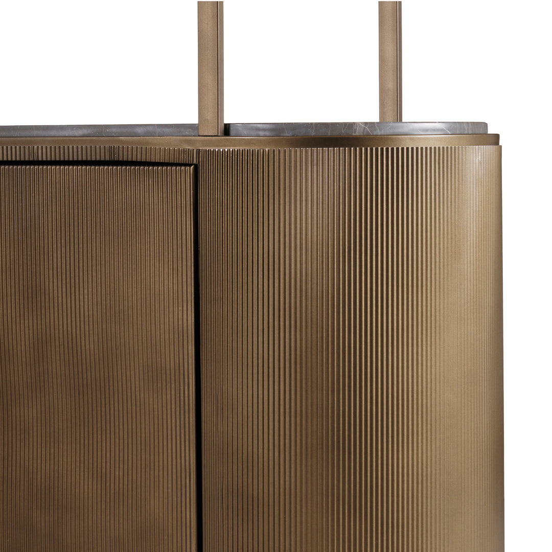 Libra Belvedere Royal Gold Shelving Unit With Storage