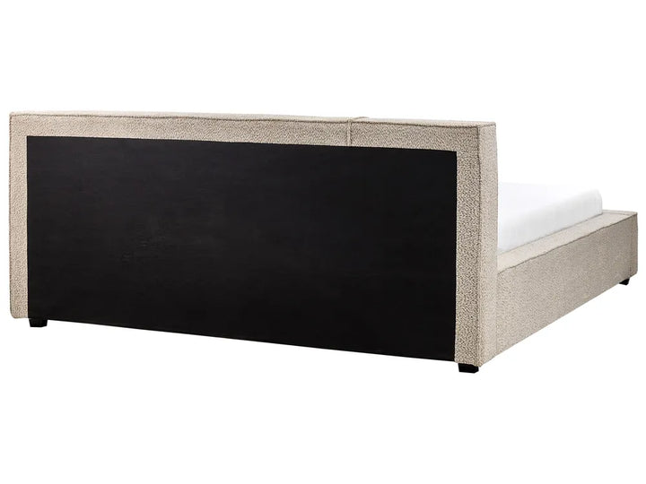 Bed Boucle 180 x 200 cm (EU Super King) Taupe Eyre
