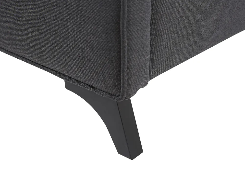 Bed Fabric 160 x 200 cm (EU King Size) Dark Grey Valor