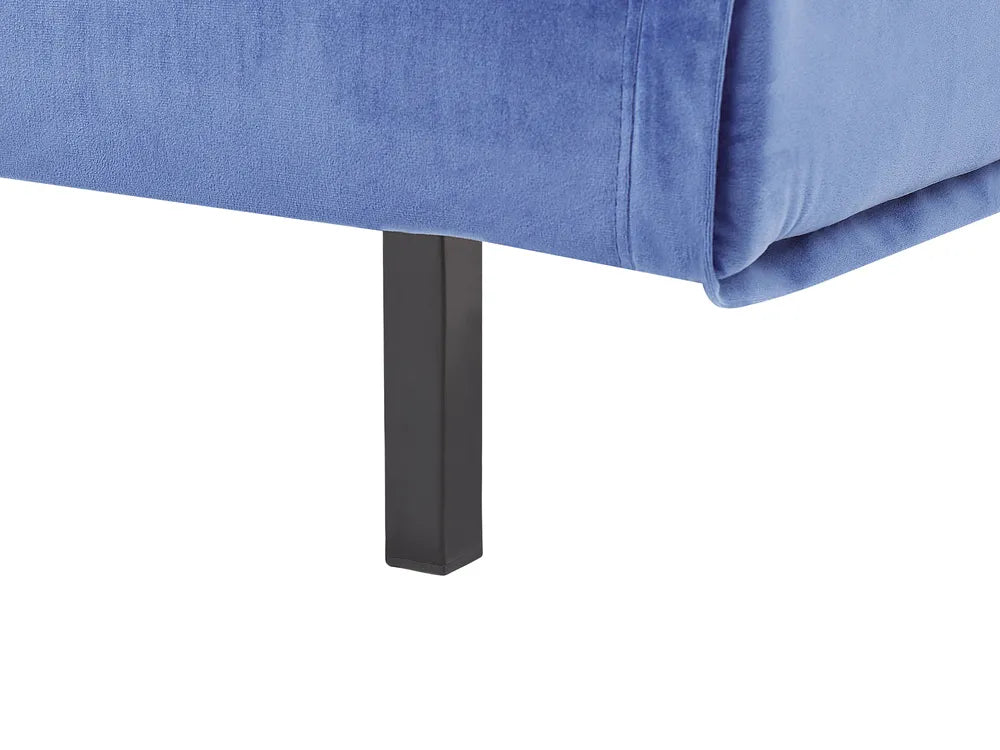Sofa Bed 2 Seater Velvet Navy Blue Hewson