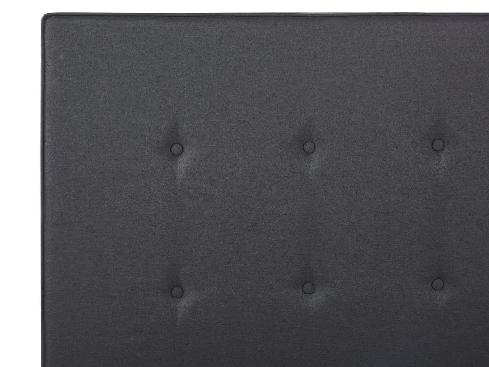 Bed Fabric 160 x 200 cm (EU King Size) Dark Grey Valor