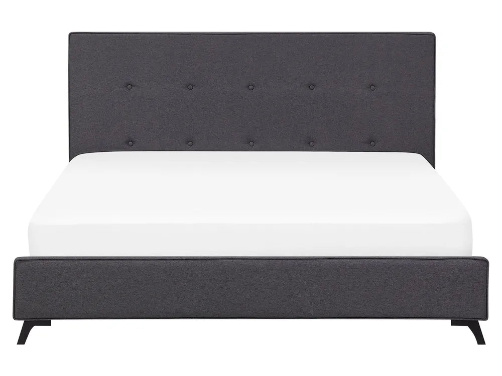 Bed Fabric 160 x 200 cm (EU King Size) Dark Grey Valor