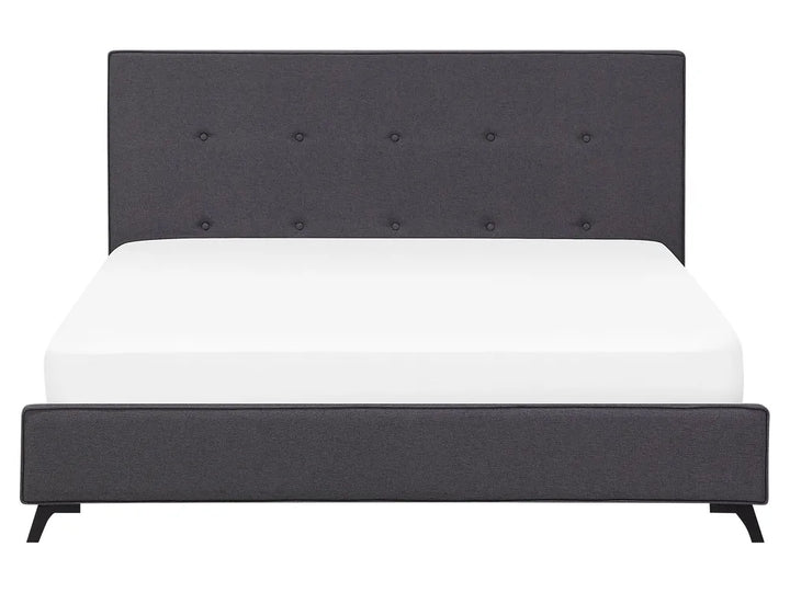 Bed Fabric 160 x 200 cm (EU King Size) Dark Grey Valor
