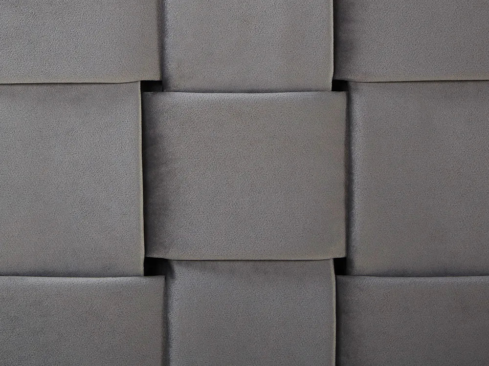 Bed Velvet 180 x 200 cm (EU Super King) Grey Lirim