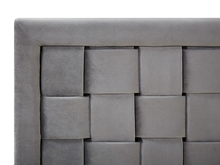 Bed Velvet 180 x 200 cm (EU Super King) Grey Lirim