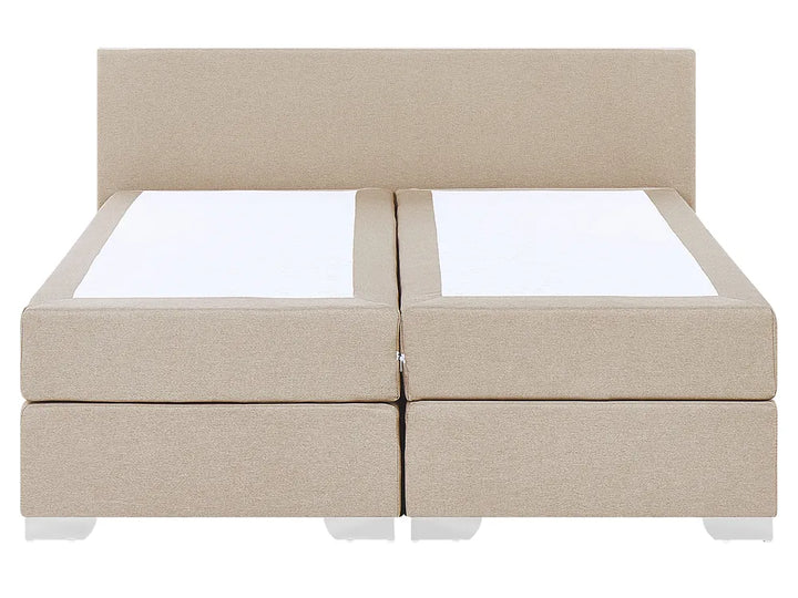 Divan Bed Fabric 160 x 200 cm (EU King Size) Beige Ardin