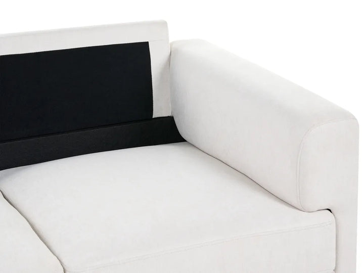 Sofa 2 Seater Fabric Light Beige Radika