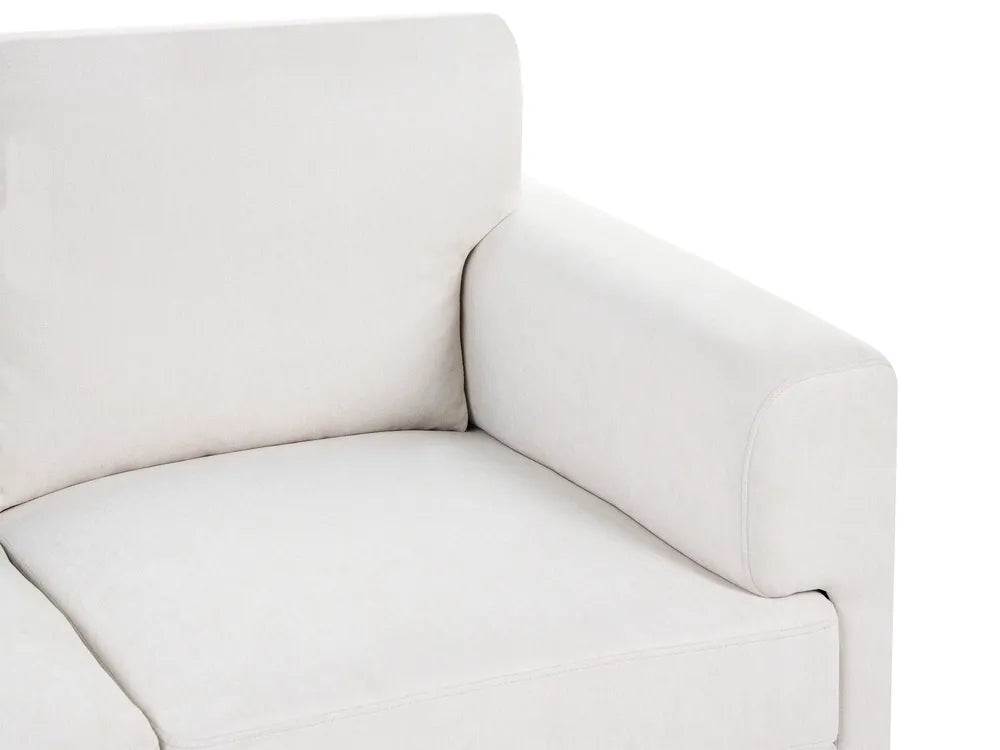 Sofa 2 Seater Fabric Light Beige Radika