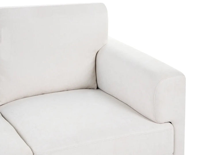Sofa 2 Seater Fabric Light Beige Radika
