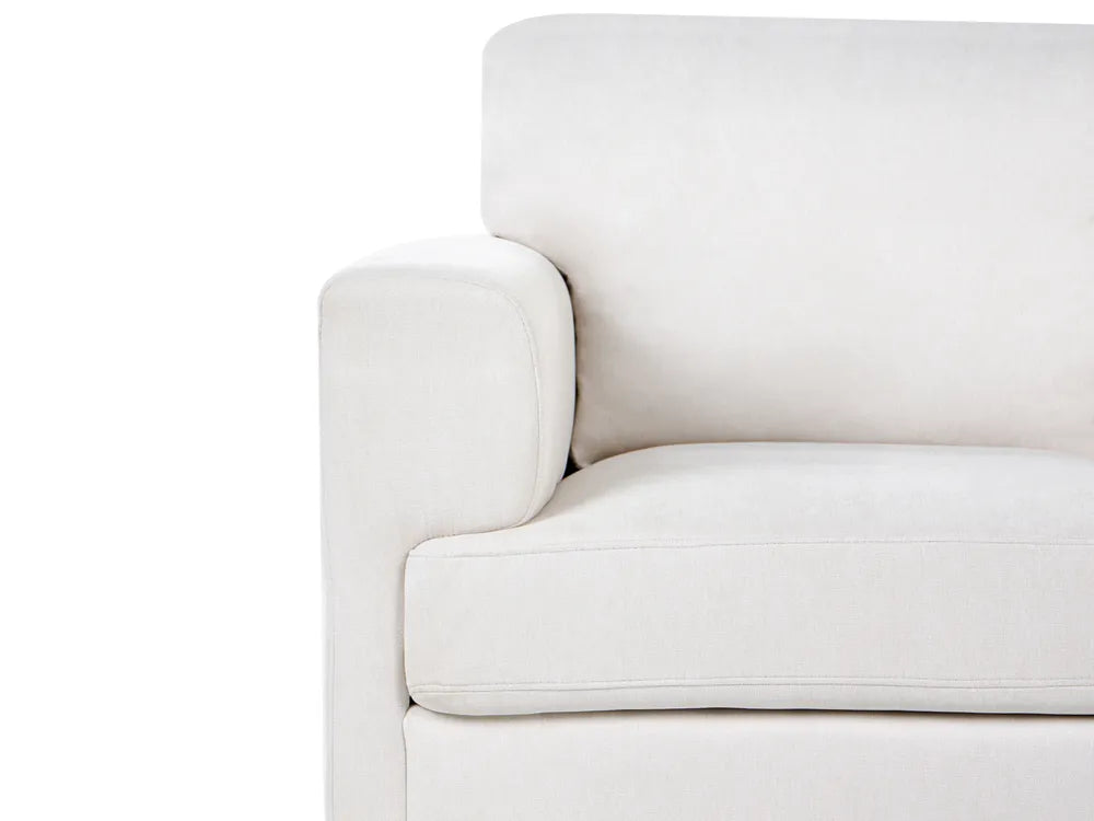 Sofa 2 Seater Fabric Light Beige Radika