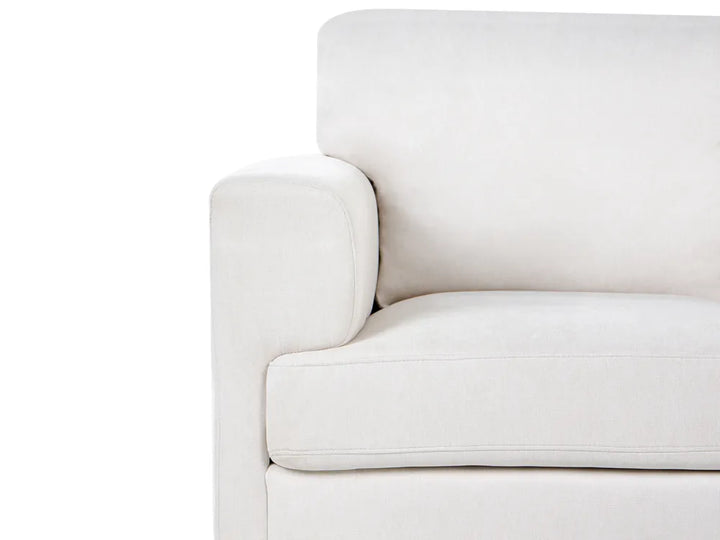 Sofa 2 Seater Fabric Light Beige Radika
