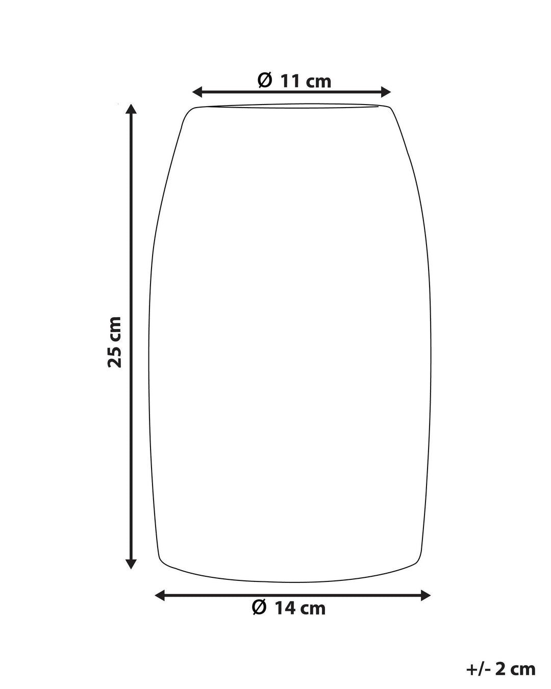Linzi Decorative Vase Stoneware 25 cm White