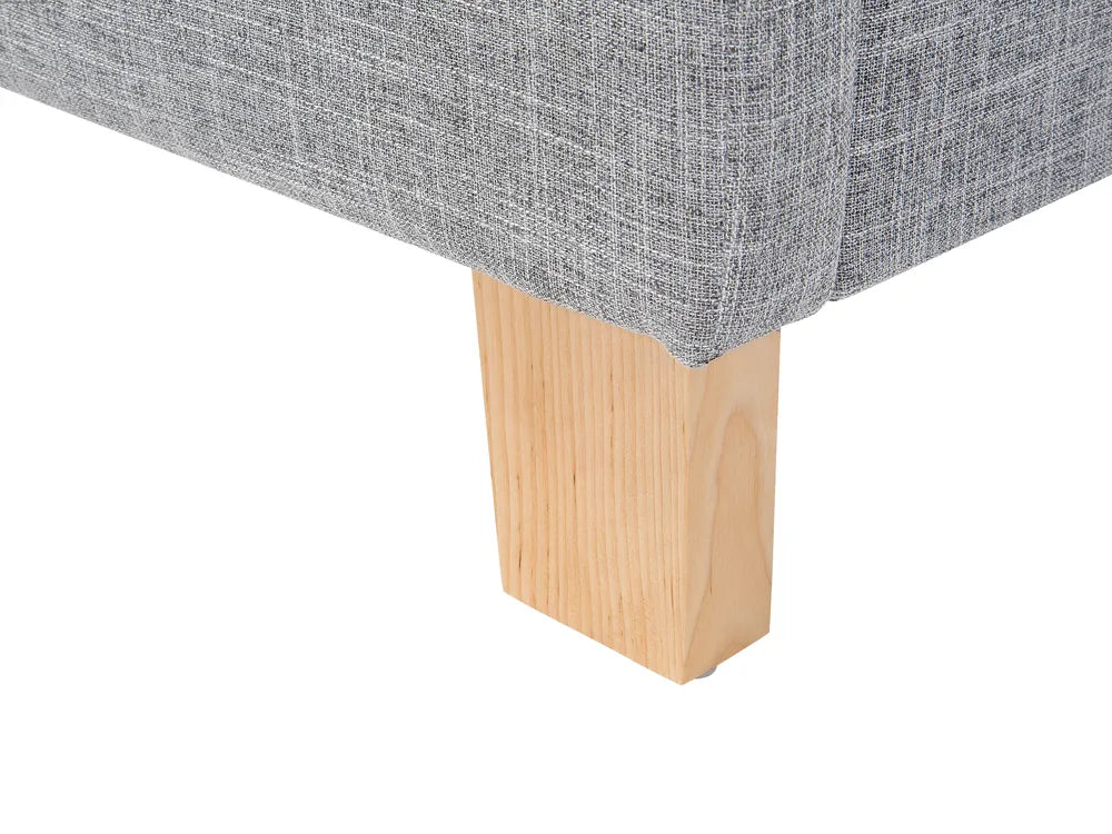 Bed Fabric 160 x 200 cm (EU King Size) Light Grey Morghen
