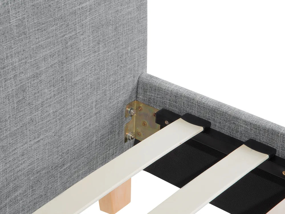 Bed Fabric 160 x 200 cm (EU King Size) Light Grey Morghen