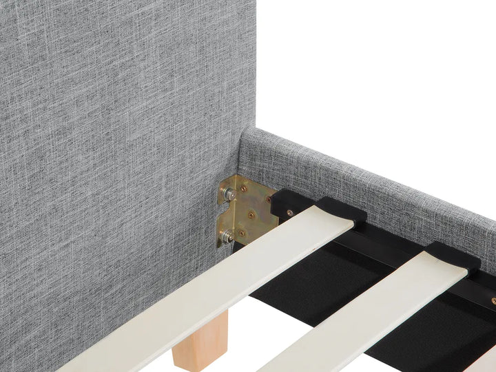 Bed Fabric 160 x 200 cm (EU King Size) Light Grey Morghen