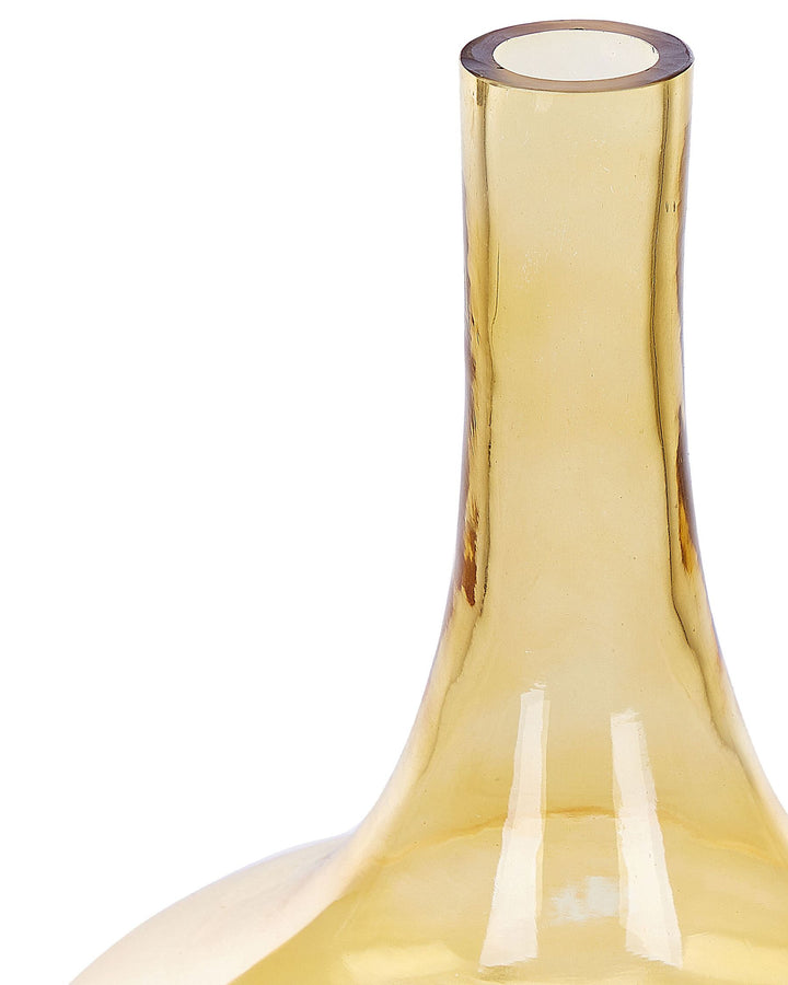 Paneer Decorative Vase Glass 30 cm Yellow