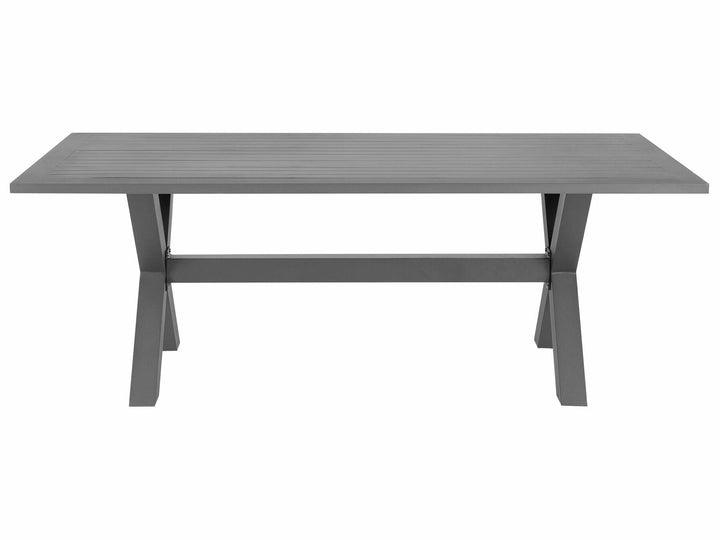 Cascais Garden Dining Table  200 cm 105 cm Metal Grey