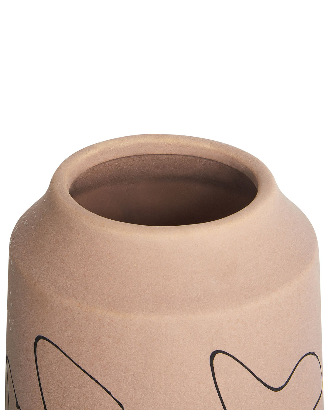 Sunfish Flower Vase Stoneware 33 cm Sand Beige