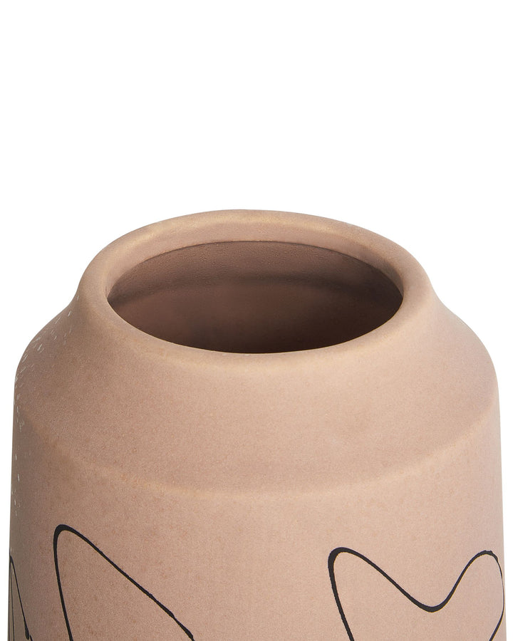 Sunfish Flower Vase Stoneware 33 cm Sand Beige