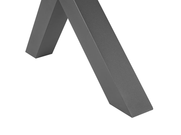 Cascais Garden Dining Table  200 cm 105 cm Metal Grey