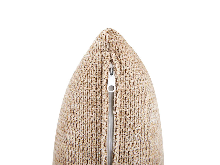 Corner Sofa 3 Seater Fabric Beige Left Hand Brekyn