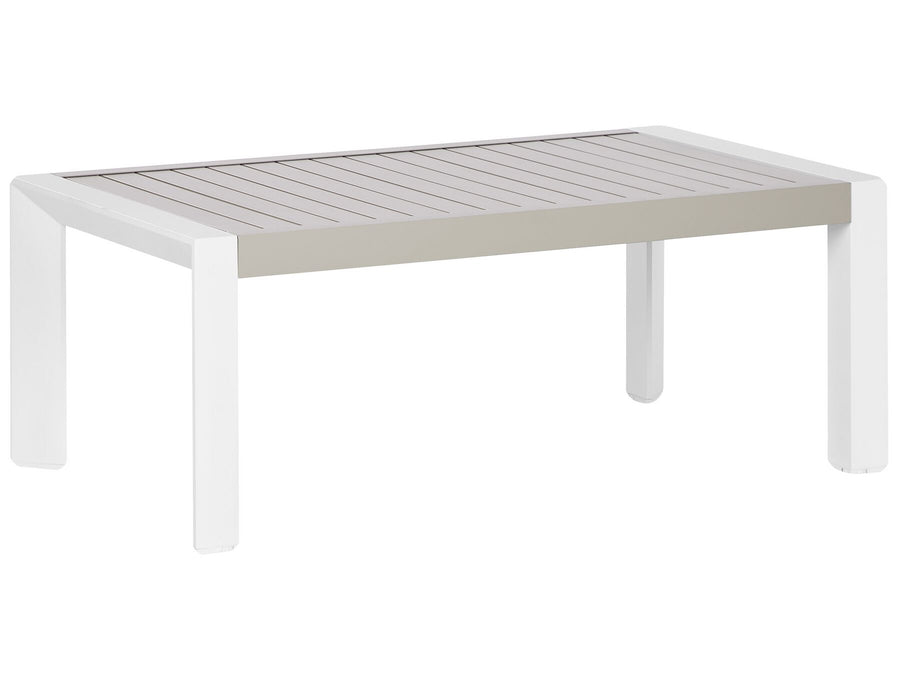 Castella Garden Dining Table 120 cm 70 cm Metal Taupe
