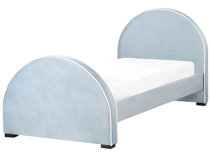 Children's bed with curved design on a white background