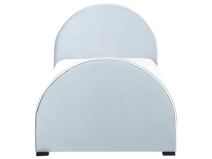 Kids Bed Velvet 90 x 200 cm (EU Single) Light Blue Madison