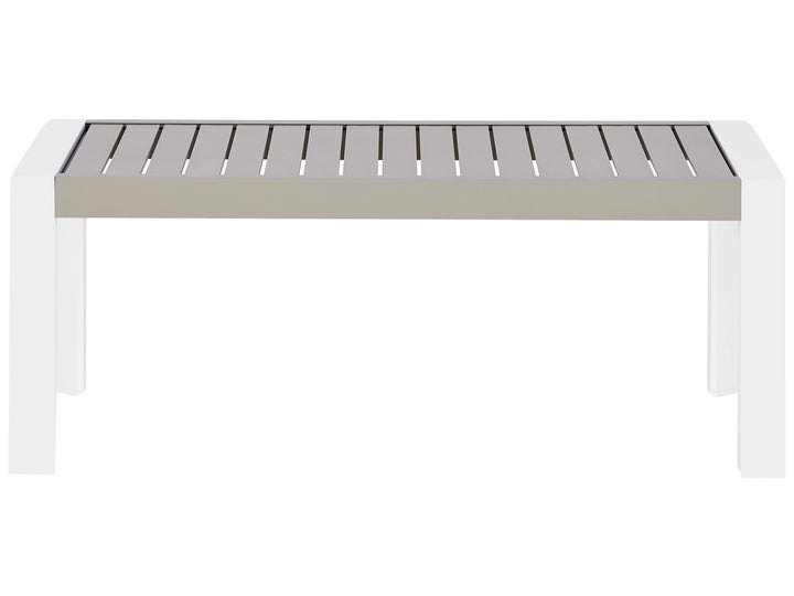 Castella Garden Dining Table 120 cm 70 cm Metal Taupe