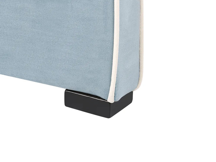 Kids Bed Velvet 90 x 200 cm (EU Single) Light Blue Madison