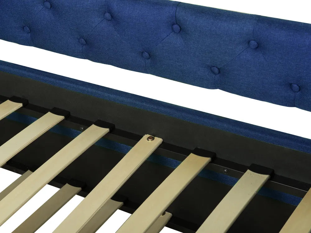 Trundle Bed Fabric 80 x 200 cm (EU Small Single) Navy Blue Charlesten