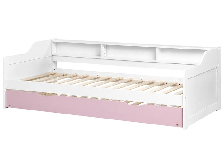 Trundle Bed Pine Wood 90 x 200 cm (EU Single) Pink Erlom