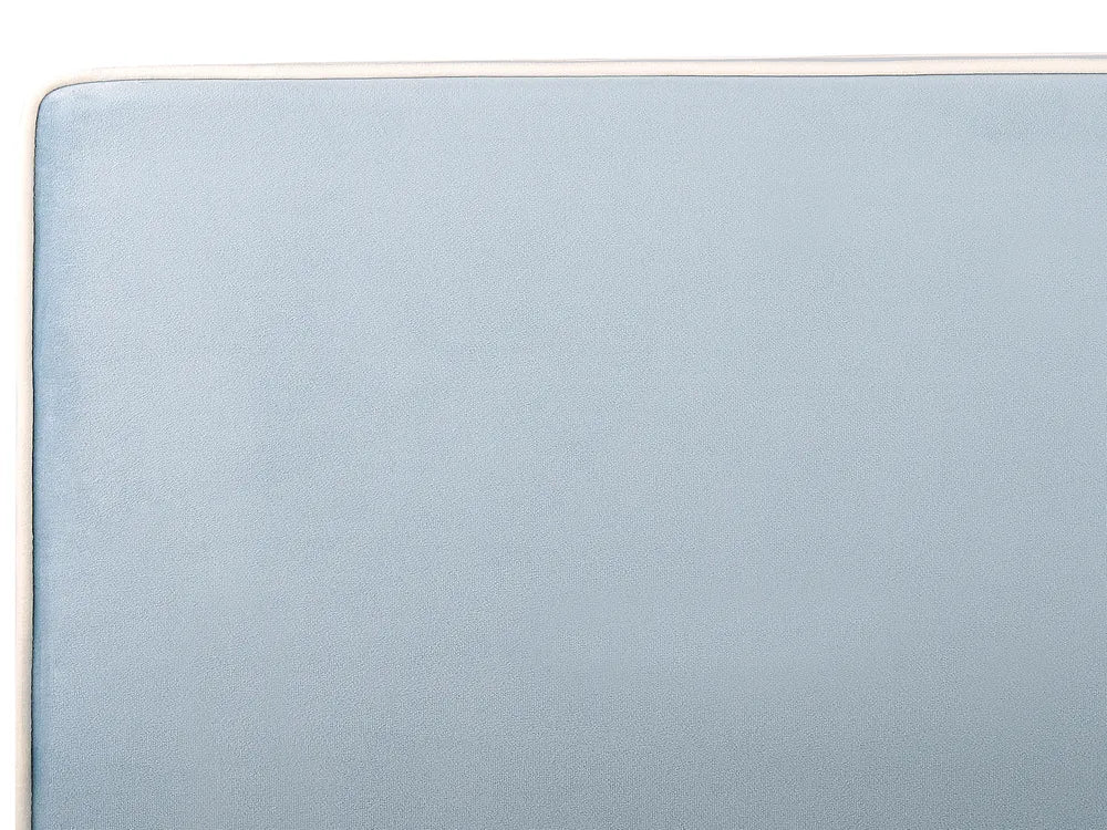 Bed Velvet 90 x 200 cm (EU Single) Light Blue Imberly