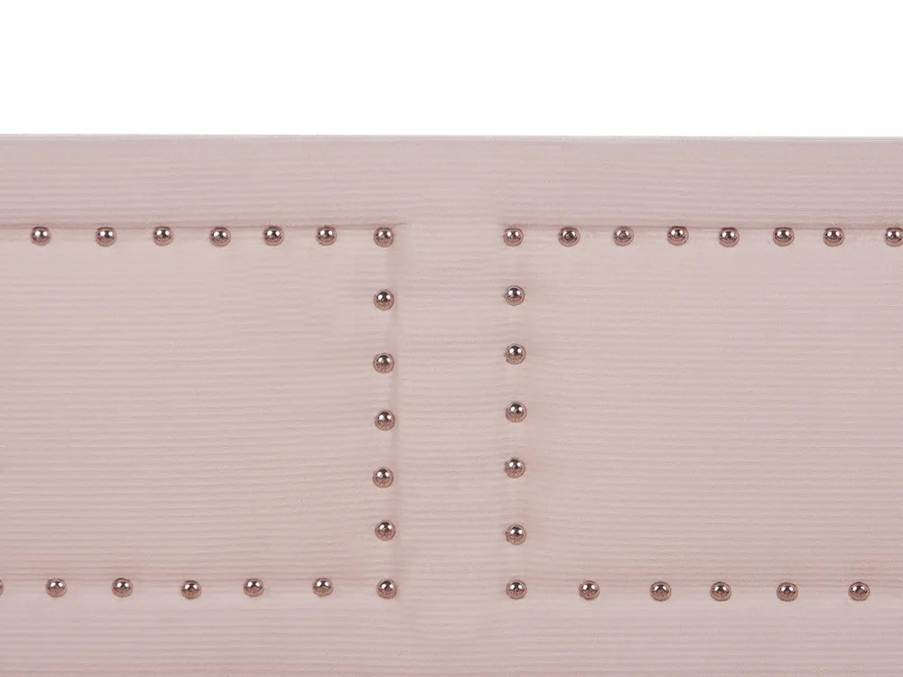 Trundle Bed Corduroy 90 x 200 cm (EU Single) Pastel Pink Kelm