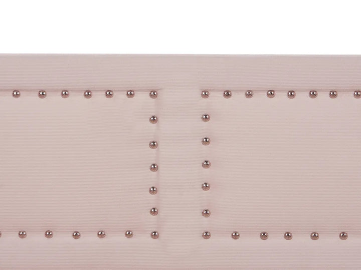 Trundle Bed Corduroy 90 x 200 cm (EU Single) Pastel Pink Kelm