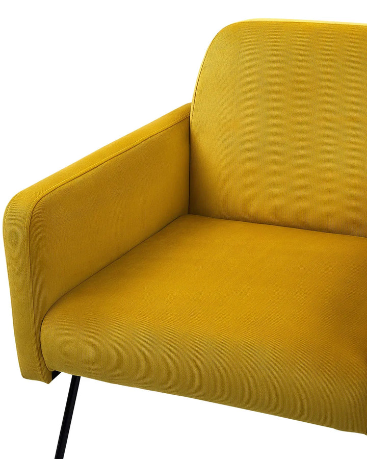 Armchair Velvet Mustard Shalisia