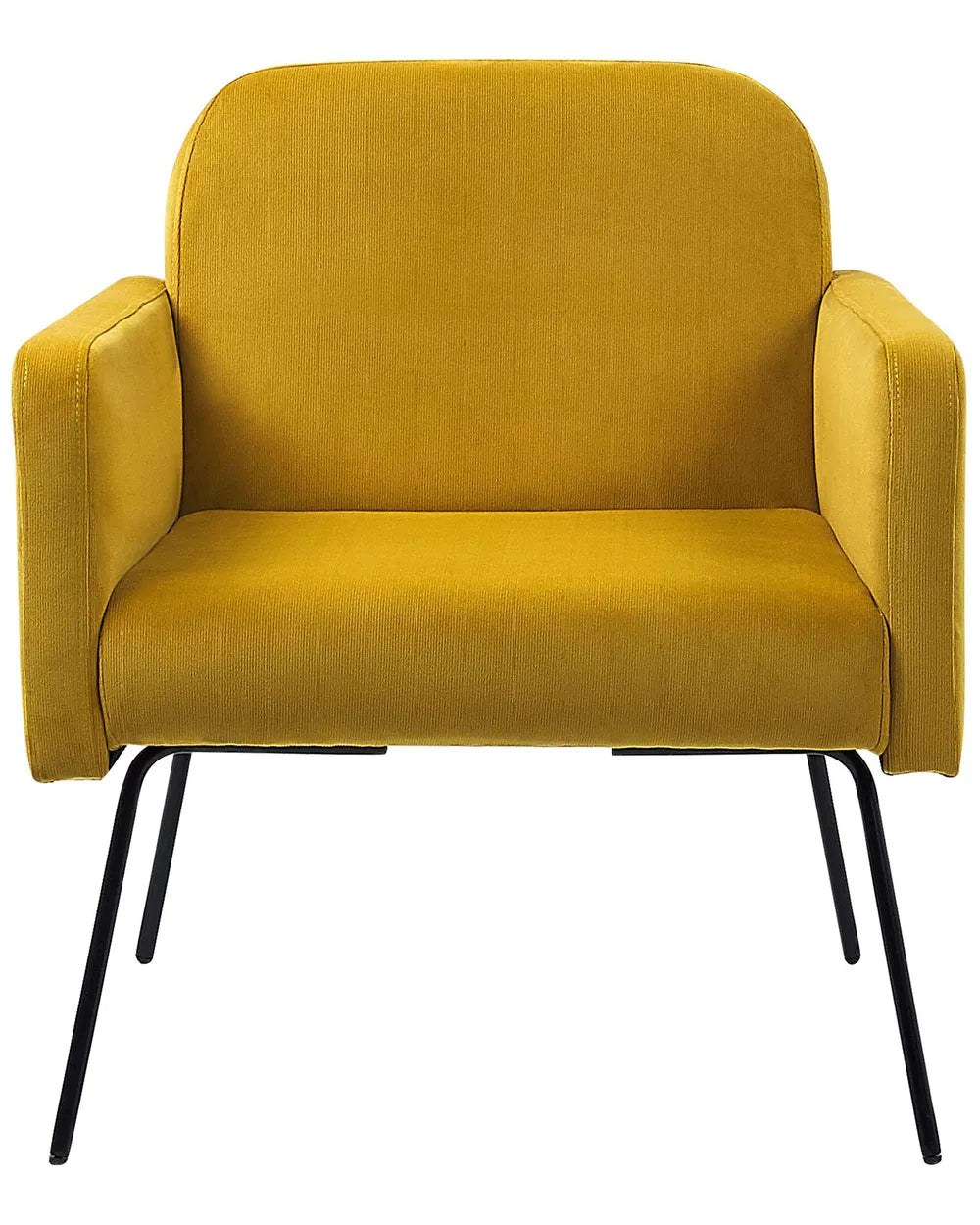 Armchair Velvet Mustard Shalisia