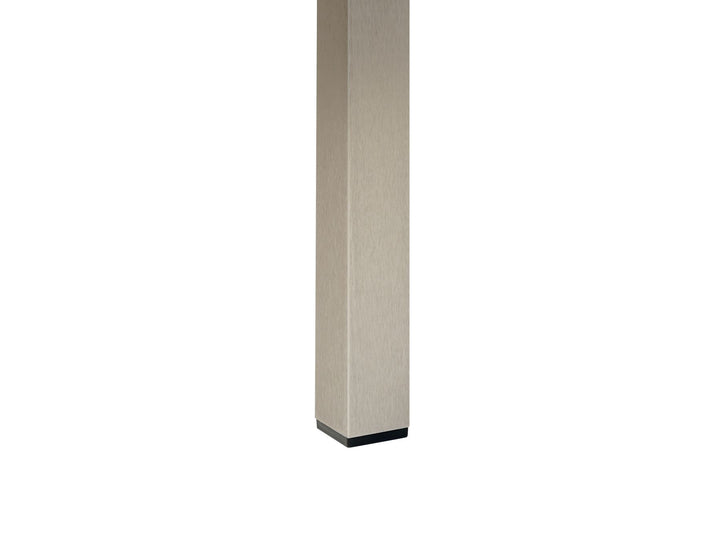 Vernio Garden Dining Table  180 cm 90 cm Metal Black/ Silver